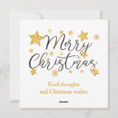 チャーミングで不思議な雪だるま　カスタマイズ可能 シーズンカード (裏面)