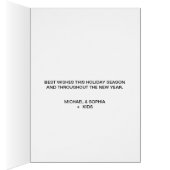 チャーミングで粋な喜びの赤い休日の写真 (内側 (右))