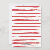 チャーミングで粋な喜びの赤い休日の写真 シーズンカード (裏面)