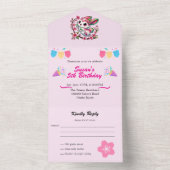 チャーミングなさくらうさぎ オールインワン招待状 (内側)