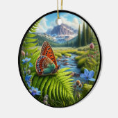 チャーミングなアメリカハチドリ セラミックオーナメント (左)