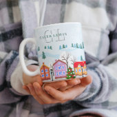 チャーミングなウィンタービレッジ　ジャンボマグカップ - 家族へのギフト ジャンボコーヒーマグカップ