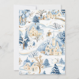 チャーミングなウィンターワンダーランドのクリスマスカード シーズンカード
