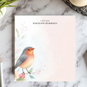 チャーミングなコウテンチョウの鳥のカスタマイズ名 ノートパッド