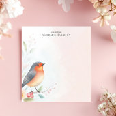 チャーミングなコウテンチョウの鳥のカスタマイズ名 ノートパッド