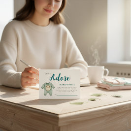 チャーミングなハリネズミの赤ちゃん男の子のオムツくじ エンクロージャーカード