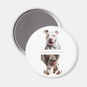 チャーミングなピットブル 洗濯機 クリーン/ダーティ マグネット (正面/裏面)