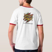 チャーミングなブタの信号器のワイシャツ Tシャツ (裏面)