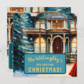 チャーミングなベッドアンドブレックファスト ヴィクトリアンハウス クリスマス セーブザデート (正面/裏面)