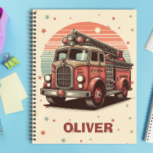 チャーミングなレトロ ヴィンテージ消防車の夕焼け