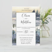 チャーミングなワイルドウッドの結婚式招待状 招待状 (スタンド正面)