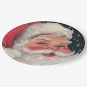 チャーミングなヴィンテージサンタクロース ペーパープレート (アングル)