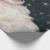 チャーミングなヴィンテージサンタクロース ラッピングペーパー (角)