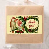 チャーミングなヴィンテージ ラブバーズ サンクス ステッカー (インサイチュ)