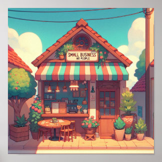 チャーミングな中小企業アニメアート ポスター
