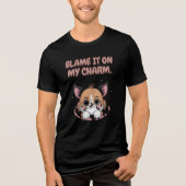 チャーミングな子犬 トライブレンドＴシャツ (正面)