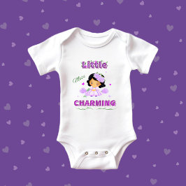 チャーミングな小さな淑女 ベビーボディスーツ