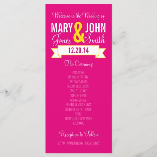 チャーミングな旗式プログラム プログラム (正面)