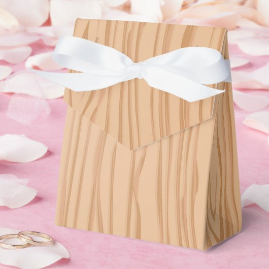 チャーミングな木目調のセレブレーション テント フェイバーボックス (ウェディング)