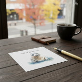 チャーミングな水彩イラストのセーラスープ　カスタム 招待状