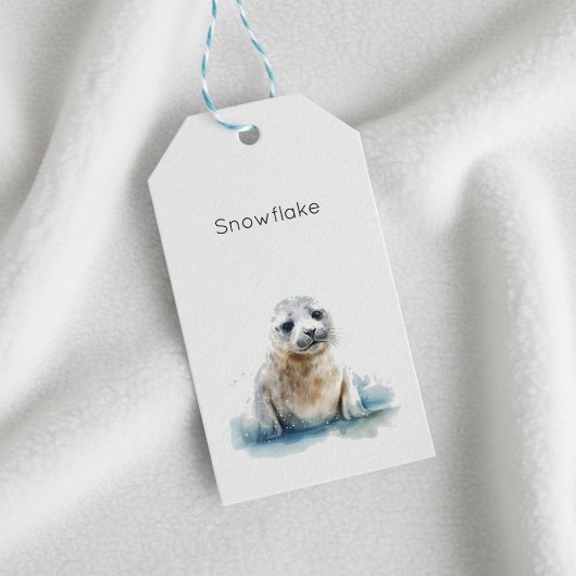 チャーミングな水彩画のセイラップのカスタム ギフトタグ