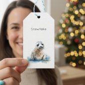 チャーミングな水彩画のセイラップのカスタム ギフトタグ