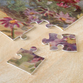 チャーミングな田舎風のヴィンテージイギリス風ガーデンゲート ジグソーパズル (側面)