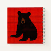 チャーミングな絵本のクロクマの子 ノートブック (裏面)