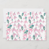 チャーミングな花々 システリアのエンゲージメントパーティー 招待状 (裏面)