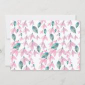 チャーミングな花々 システリアのエンゲージメントパーティー 招待状 (裏面)