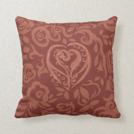 チャーミングな銅の暗い枕 クッション