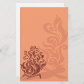 チャーミングな銅の篝火の文房具 便箋 (正面/裏面)