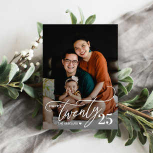 チャーミングな20歳の新年写真カード シーズンカード