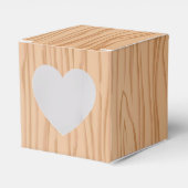 チャーミングウッドパターン セレブレーションハート フェイバーボックス (正面サイド)
