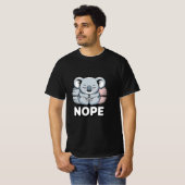 チャーミングコアラの"NOPE" Tシャツ (正面フル)