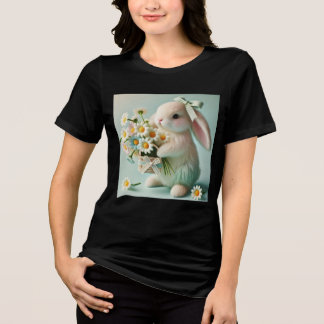 チャーミングバニーブーケTシャツ トライブレンドTシャツ