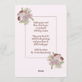 チャーミング カラフル クラシック フラワー シーズン グリーティング シーズンカード (裏面)