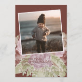 チャーミング カラフル クラシック フラワー シーズン グリーティング シーズンカード (正面)