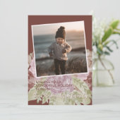 チャーミング カラフル クラシック フラワー シーズン グリーティング シーズンカード (スタンド正面)