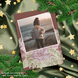 チャーミング カラフル クラシック フラワー シーズン グリーティング シーズンカード