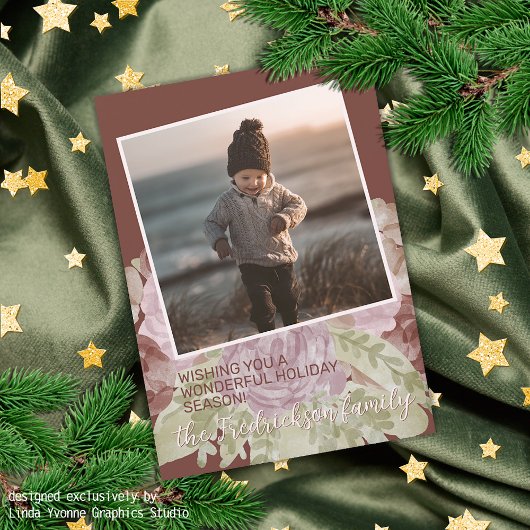 チャーミング カラフル クラシック フラワー シーズン グリーティング シーズンカード