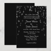 チャーミング スター ストラック ウェディング | DIY カラー 招待状 (正面/裏面)