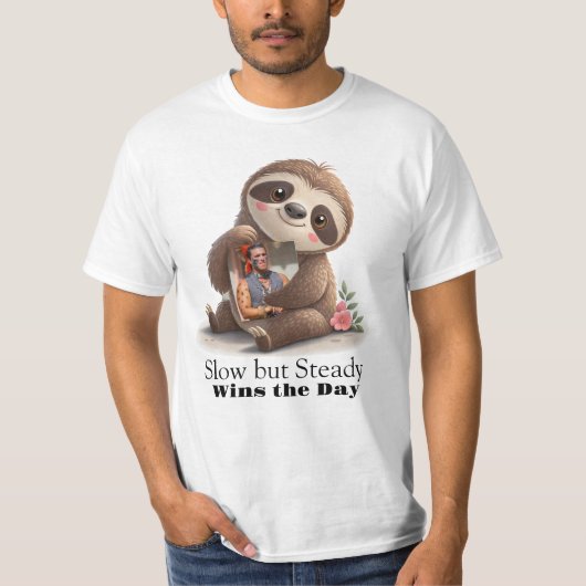 チャーミング・ナマケモノ Tシャツ (正面)