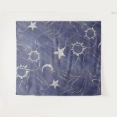 チャーミング ミスティーク | シルバー ムーン スターズ サン アミュレット タペストリー (正面(横))