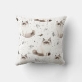 チャームお洒落冬のクリスマスラグドール猫 クッション (裏面)