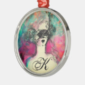 チャームのモノグラム メタルオーナメント (左)