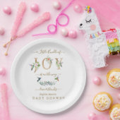 チャームの小さなバンドルの喜びハミングバードベビーシャワー ペーパープレート (パーティー)
