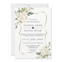 チャームの白い花の金ゴールドすべて結婚の