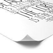 チャームは偽りであり、美しいである、箴言31:30 ポスター (角)