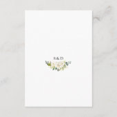 チャームアイボリークリームフラワーズ結婚〔雄ジカの〕枝角詳細 エンクロージャーカード (裏面)